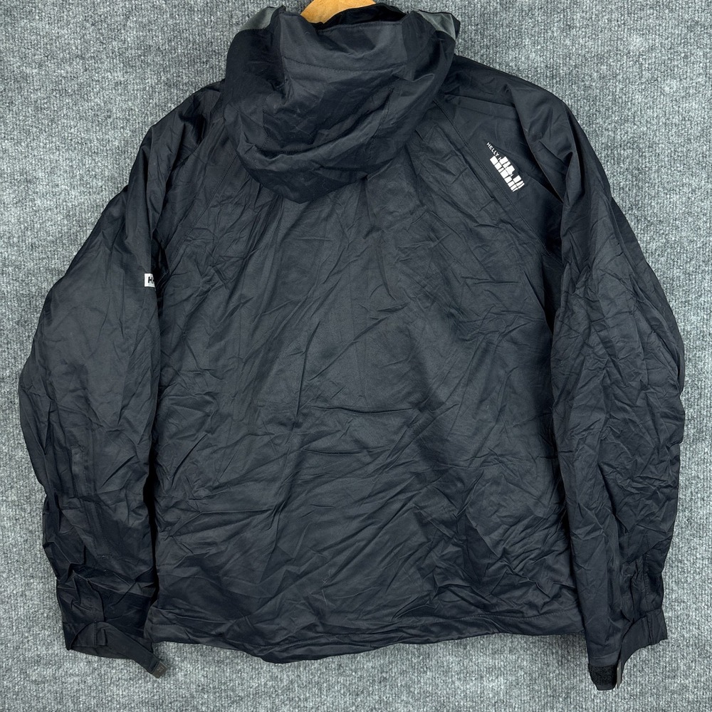 Y2K Helly Hansen Ski Jacket Shell Womens Medium HellyTech Black Full Zip - Picture 2 of 16